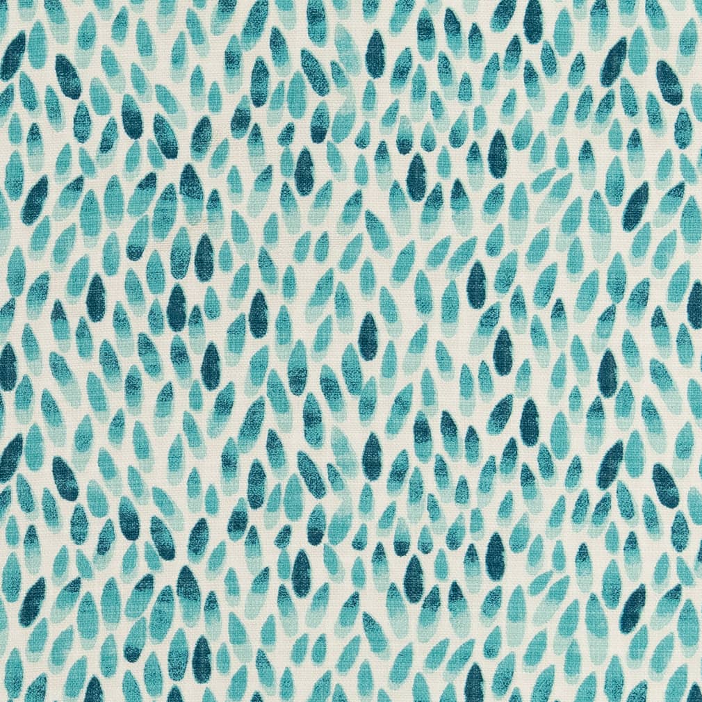 D2507 Abstract & Geometric Pool Aqua & Teal Charlotte Fabrics