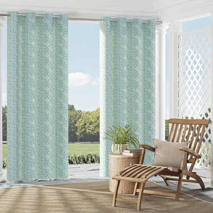 D2508 Abstract & Geometric Capri Aqua & Teal Charlotte Fabrics
