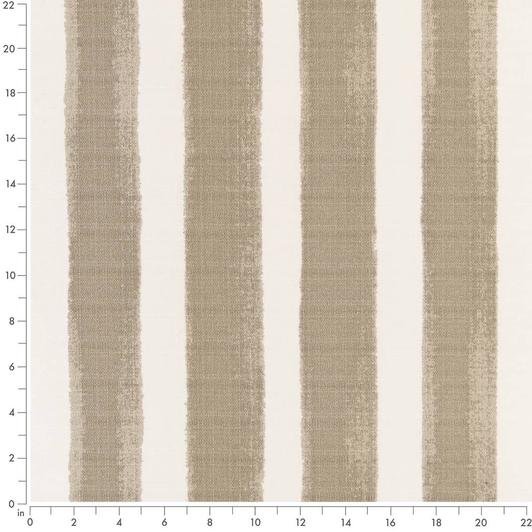 D2509 Stripe Dove Beige & Taupe Charlotte Fabrics