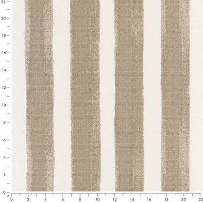 D2509 Stripe Dove Beige & Taupe Charlotte Fabrics
