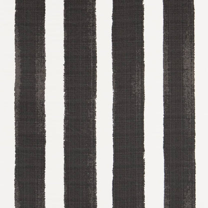 D2511 Stripe Coal Black Charlotte Fabrics