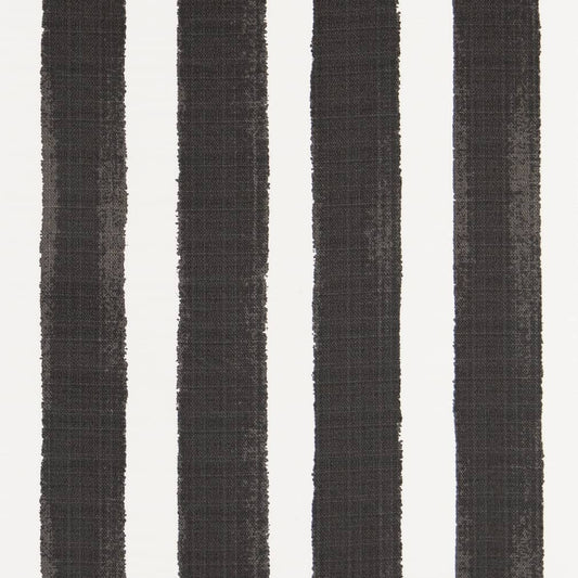 D2511 Stripe Coal Black Charlotte Fabrics