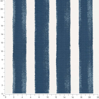 D2514 Stripe Navy Blue Charlotte Fabrics