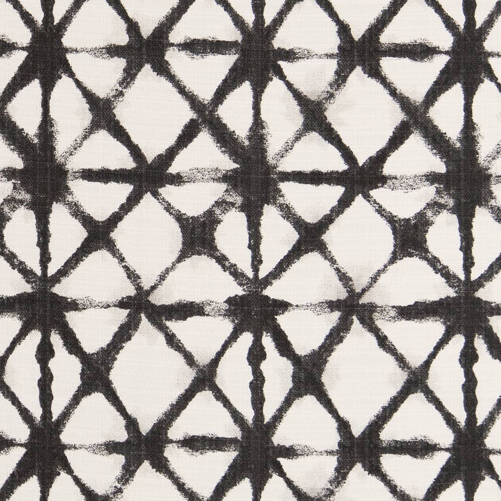 D2515 Abstract & Geometric Iron Black Charlotte Fabrics