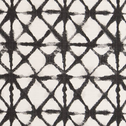 D2515 Abstract & Geometric Iron Black Charlotte Fabrics