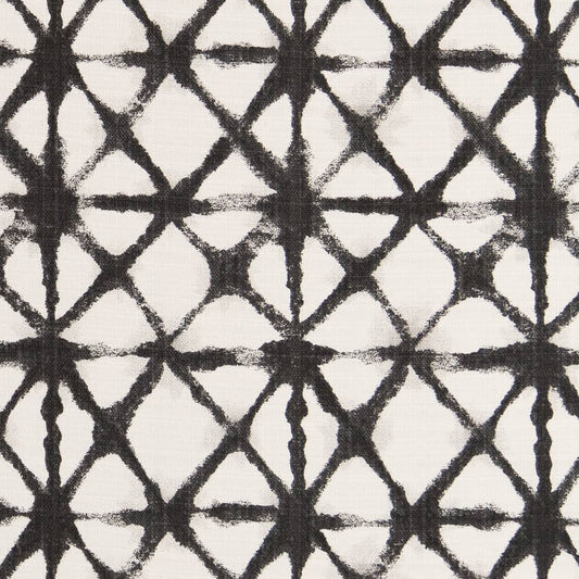D2515 Abstract & Geometric Iron Black Charlotte Fabrics