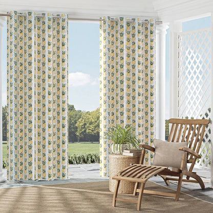 D2516 Novelty,Tropical & Botanical Pineapple Gold & Yellow,Green Charlotte Fabrics