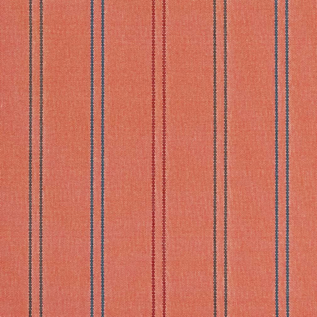 D2539 Stripe Punch Coral & Peach Charlotte Fabrics