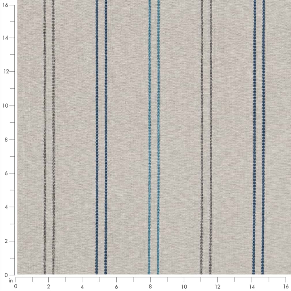 D2541 Stripe Fog Grey & Silver Charlotte Fabrics