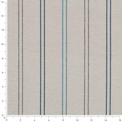 D2541 Stripe Fog Grey & Silver Charlotte Fabrics