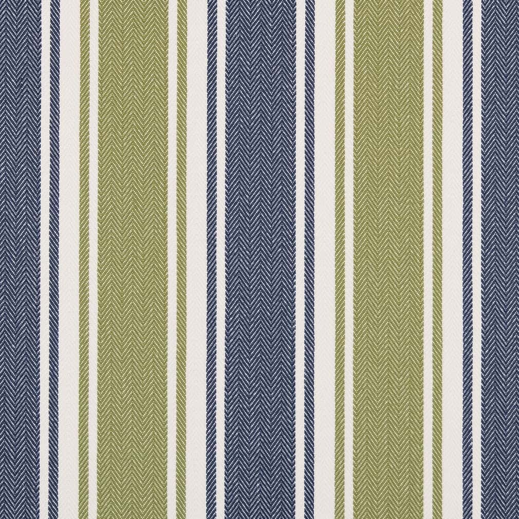 D2542 Stripe Leaf Blue,Green Charlotte Fabrics