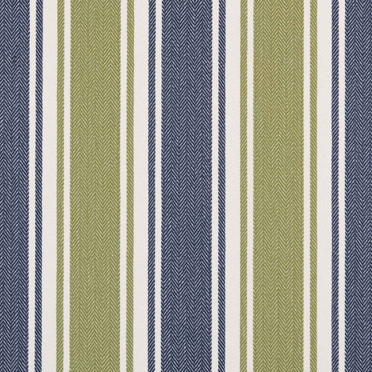 D2542 Stripe Leaf Blue,Green Charlotte Fabrics