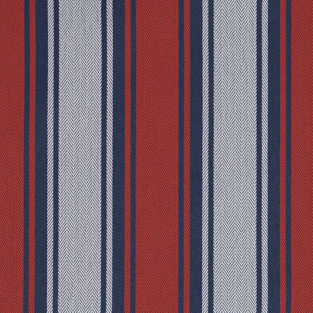 D2543 Stripe Tomato Blue,Red & Burgundy Charlotte Fabrics
