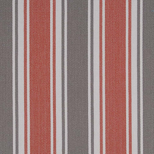 D2544 Stripe Brick Coral & Peach Charlotte Fabrics