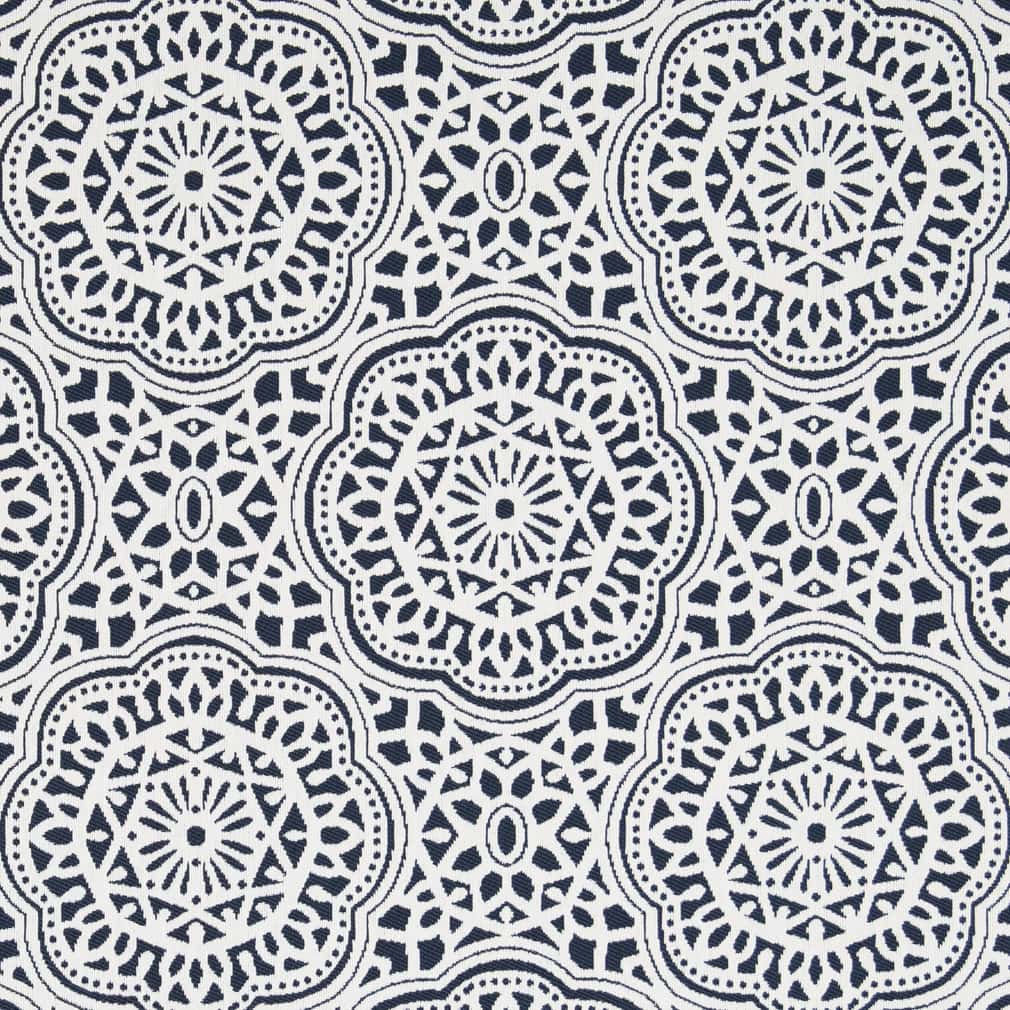 D2546 Abstract & Geometric,Global Indigo Blue Charlotte Fabrics