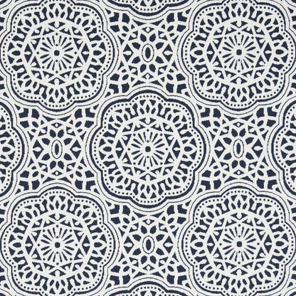 D2546 Abstract & Geometric,Global Indigo Blue Charlotte Fabrics
