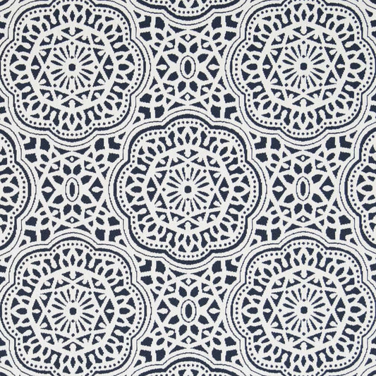 D2546 Abstract & Geometric,Global Indigo Blue Charlotte Fabrics