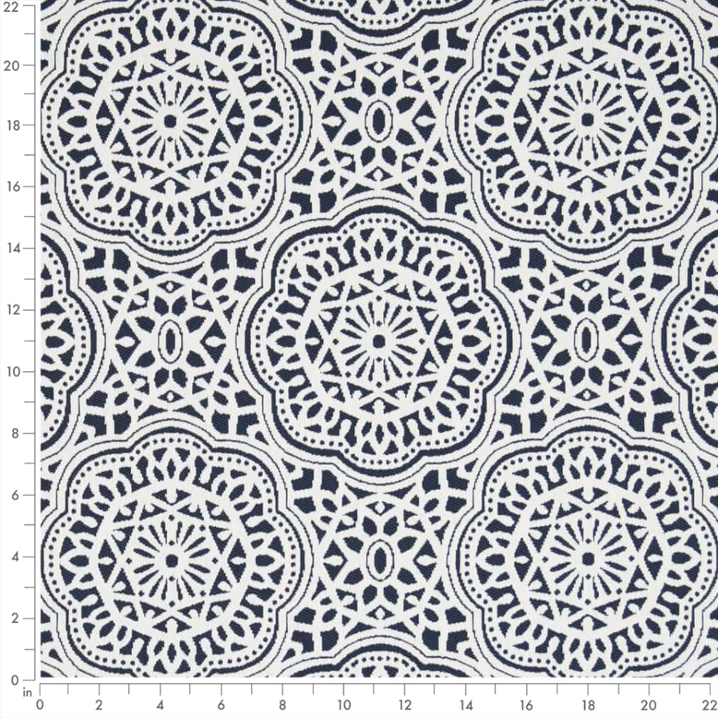 D2546 Abstract & Geometric,Global Indigo Blue Charlotte Fabrics