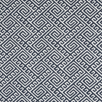 D2552 Abstract & Geometric,Greek Key Ink Blue Charlotte Fabrics