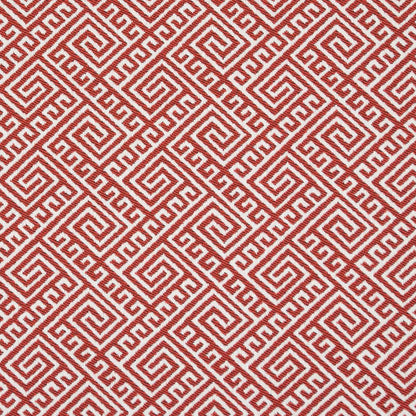 D2555 Abstract & Geometric,Greek Key Watermelon Coral & Peach Charlotte Fabrics