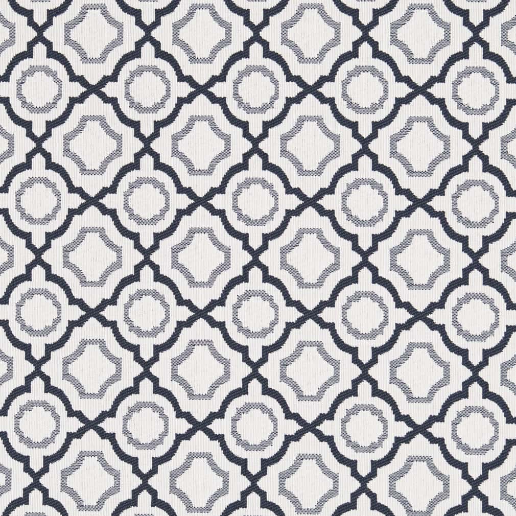 D2558 Abstract & Geometric Admiral Blue Charlotte Fabrics