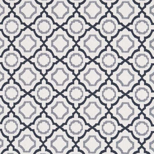 D2558 Abstract & Geometric Admiral Blue Charlotte Fabrics