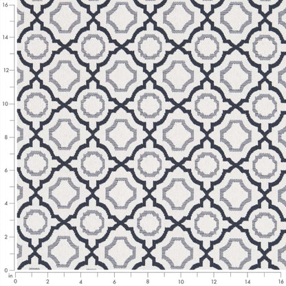 D2558 Abstract & Geometric Admiral Blue Charlotte Fabrics