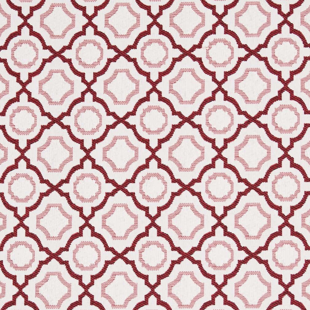 D2560 Abstract & Geometric Scarlet Red & Burgundy Charlotte Fabrics