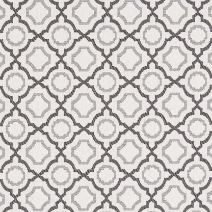 D2563 Abstract & Geometric Fossil Grey & Silver Charlotte Fabrics