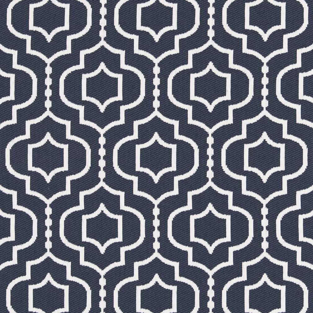 D2564 Abstract & Geometric Navy Blue Charlotte Fabrics