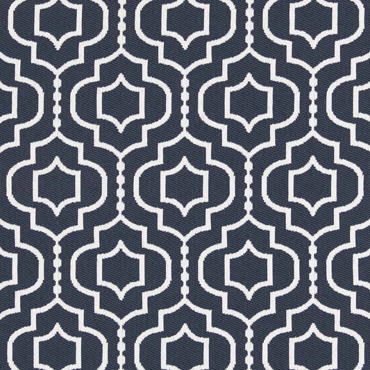 D2564 Abstract & Geometric Navy Blue Charlotte Fabrics