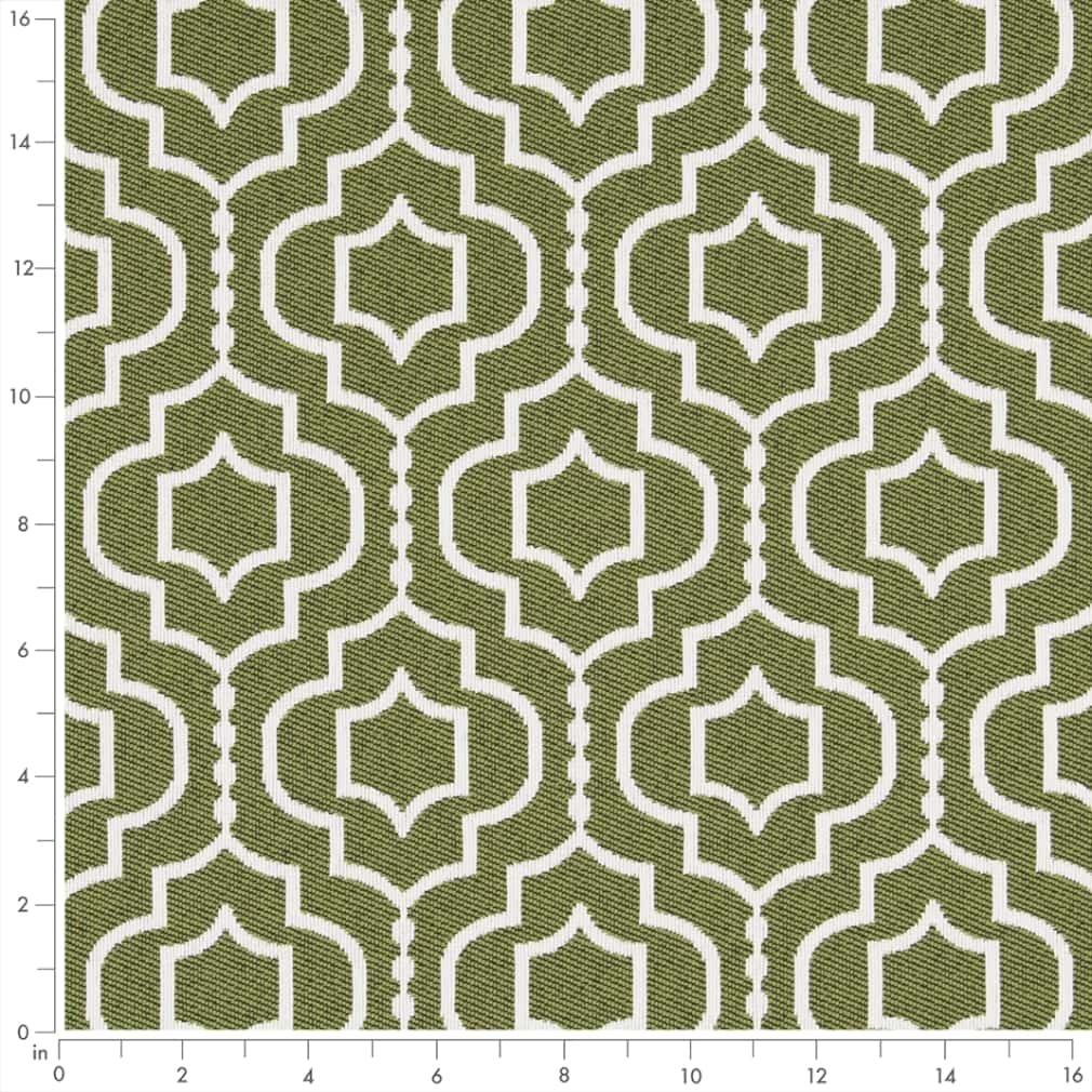 D2565 Abstract & Geometric Meadow Green Charlotte Fabrics