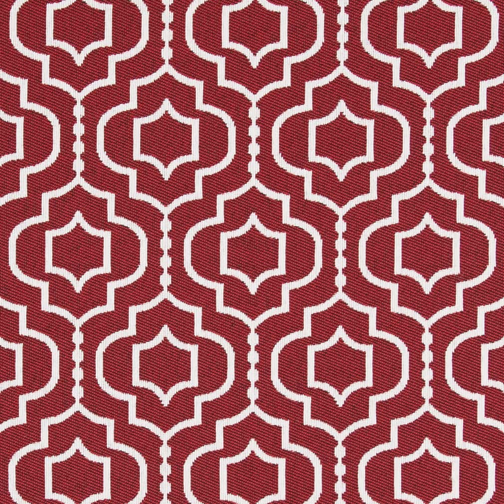 D2566 Abstract & Geometric Crimson Red & Burgundy Charlotte Fabrics
