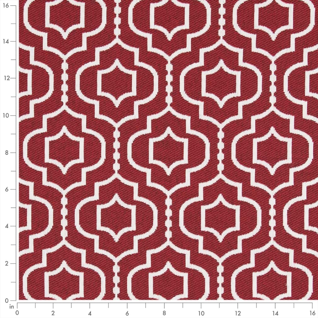 D2566 Abstract & Geometric Crimson Red & Burgundy Charlotte Fabrics