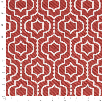 D2567 Abstract & Geometric Salmon Coral & Peach Charlotte Fabrics