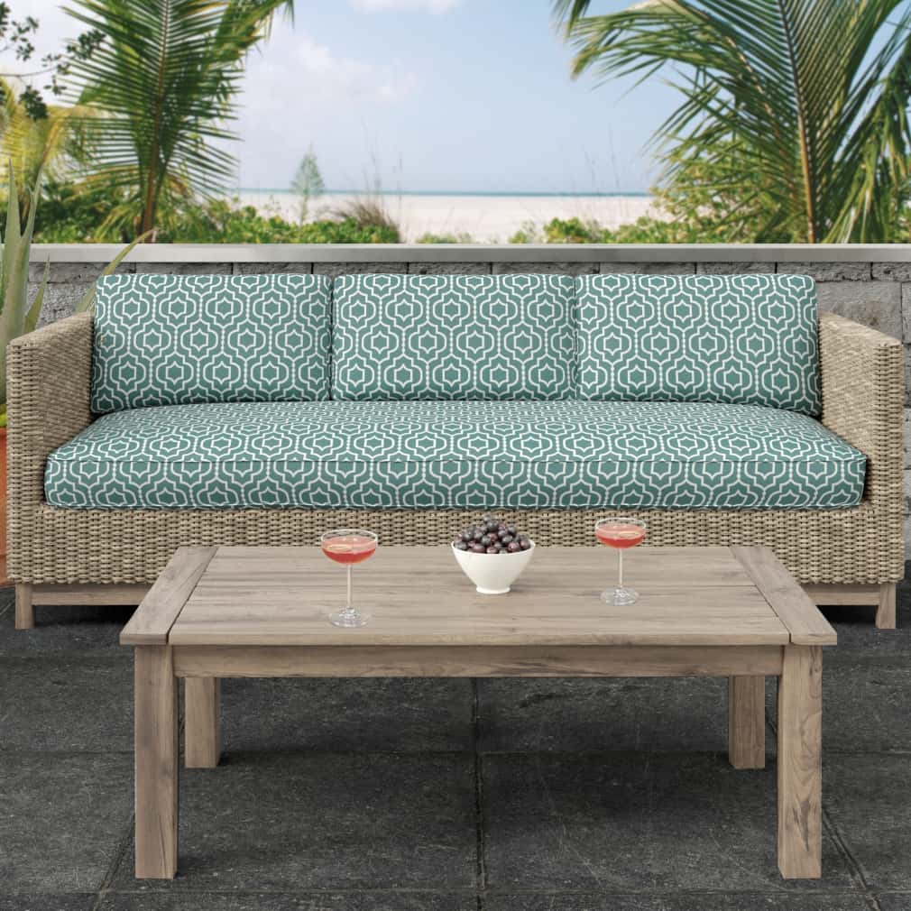 D2568 Abstract & Geometric Aegean Aqua & Teal Charlotte Fabrics
