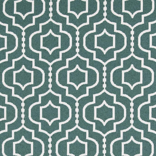D2568 Abstract & Geometric Aegean Aqua & Teal Charlotte Fabrics