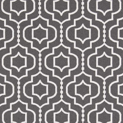D2569 Abstract & Geometric Iron Grey & Silver Charlotte Fabrics