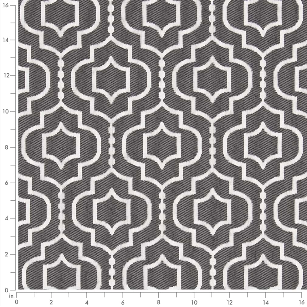 D2569 Abstract & Geometric Iron Grey & Silver Charlotte Fabrics