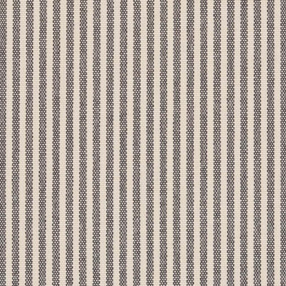 D2586 Small Scale,Stripe Ticking Coal Black Charlotte Fabrics