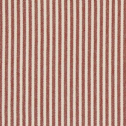 D2587 Small Scale,Stripe Ticking Crimson Red & Burgundy Charlotte Fabrics