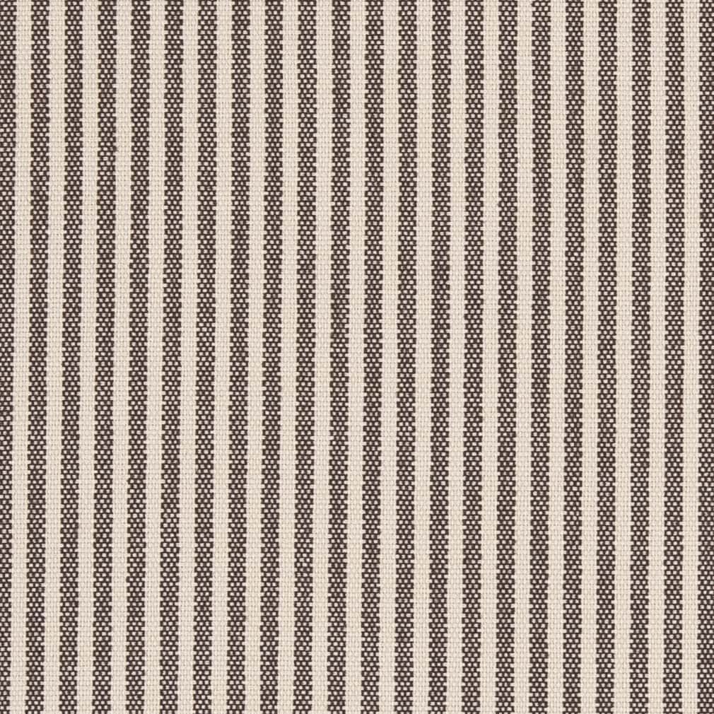 D2589 Small Scale,Stripe Ticking Walnut Brown Charlotte Fabrics
