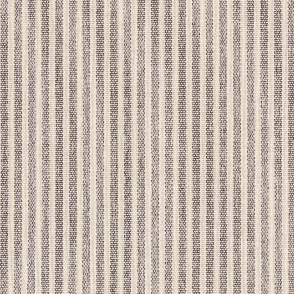 D2591 Small Scale,Stripe Ticking Pewter Grey & Silver Charlotte Fabrics