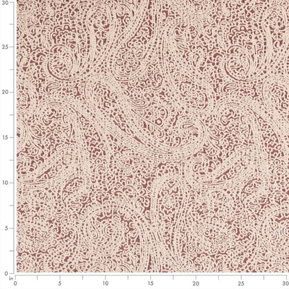 D2595 Paisley Paisley Crimson Red & Burgundy Charlotte Fabrics