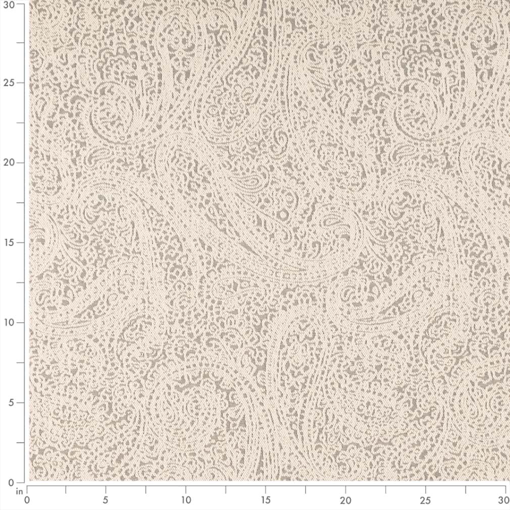 D2596 Paisley Paisley Pewter Grey & Silver Charlotte Fabrics