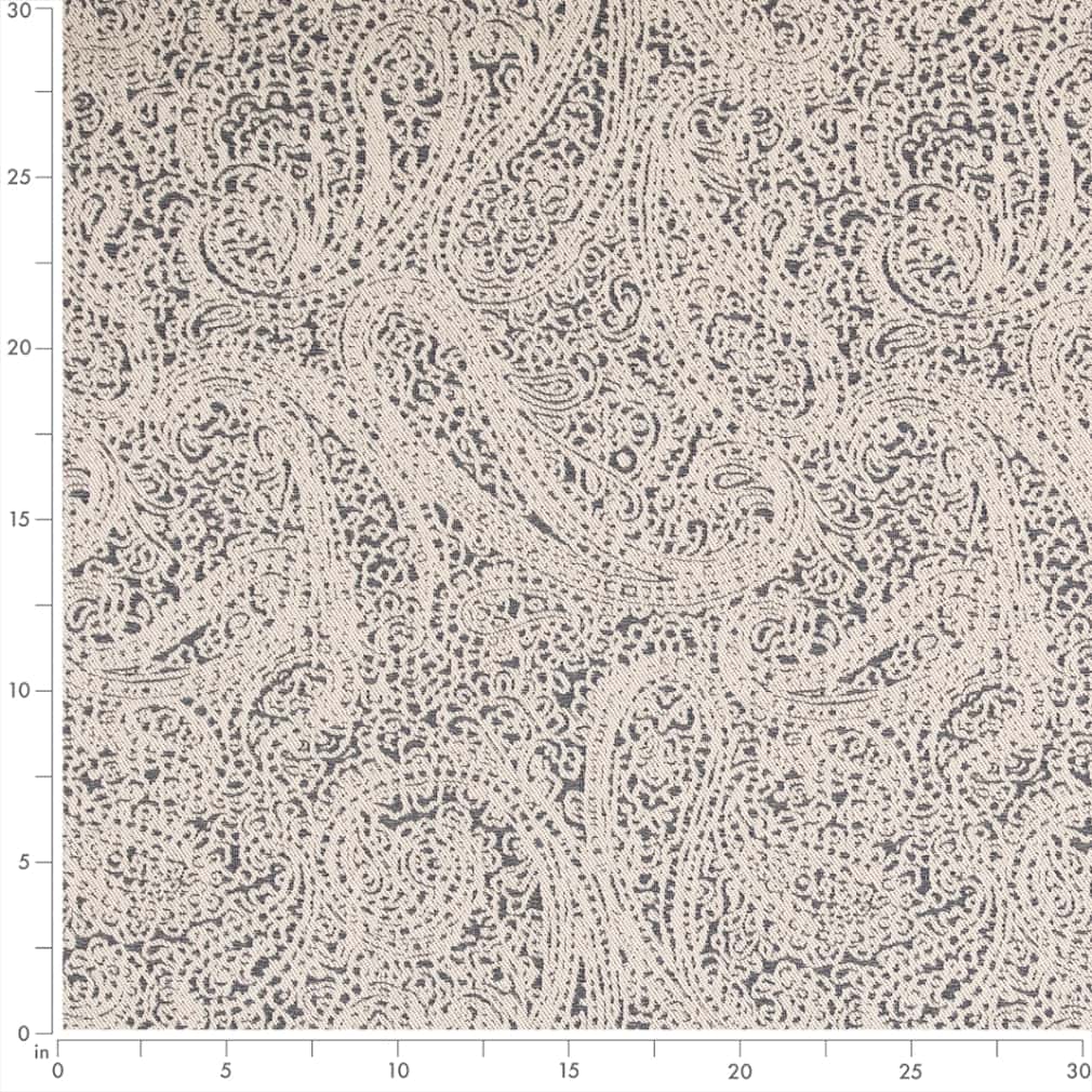 D2597 Paisley Paisley Navy Blue Charlotte Fabrics