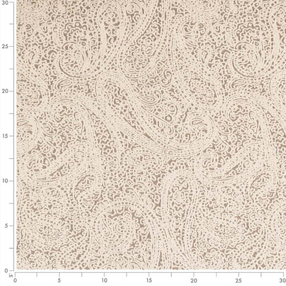 D2598 Paisley Paisley Walnut Beige & Taupe,Brown Charlotte Fabrics