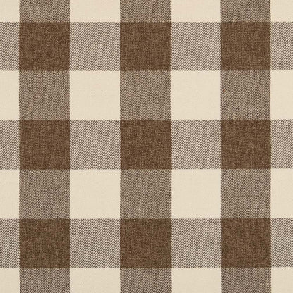D2599 Check & Houndstooth,Plaid Buffalo Cafe Brown Charlotte Fabrics