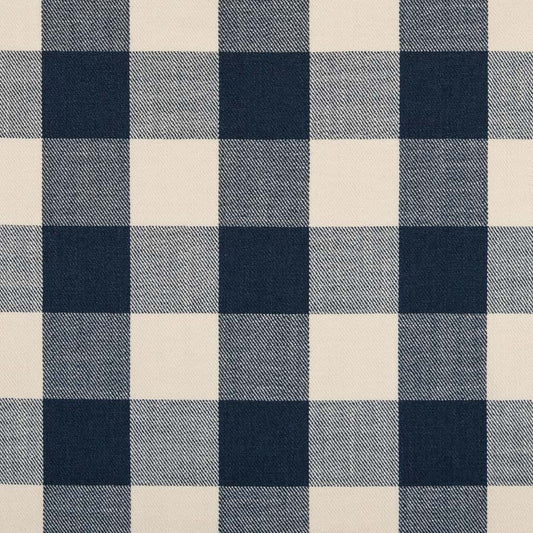 D2602 Check & Houndstooth,Plaid Buffalo Navy Blue Charlotte Fabrics