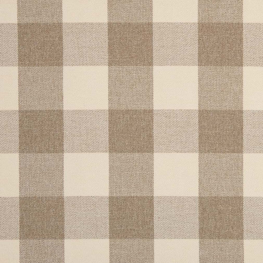 D2604 Check & Houndstooth,Plaid Buffalo Sand Beige & Taupe Charlotte Fabrics